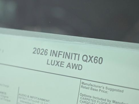New 2026 INFINITI QX60 Luxe w/ Cargo Package image 26