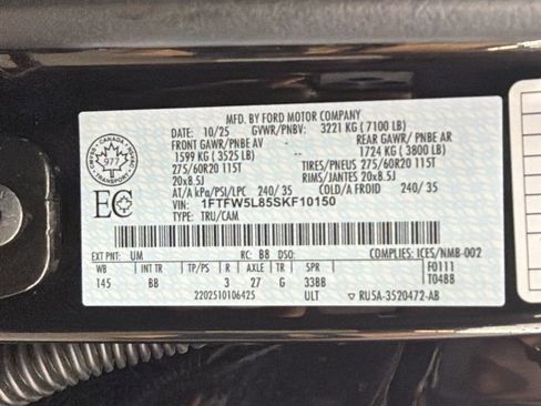 Used 2025 Ford F150 Lariat AWD/4WD image 42