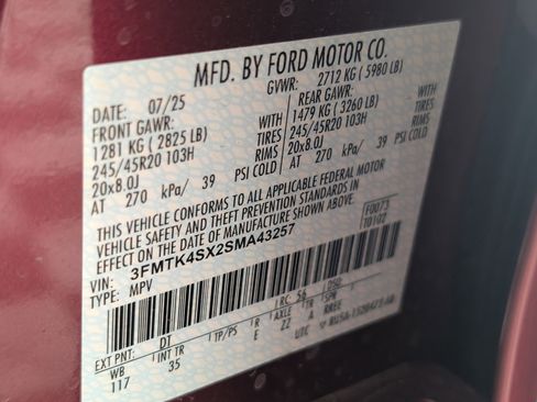 New 2025 Ford Mustang Mach-E GT w/ Interior Protection Package image 18