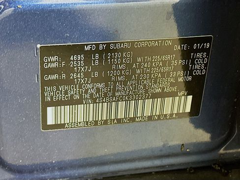 Used 2019 Subaru Outback 2.5i Premium image 12