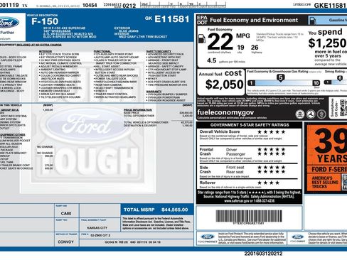 Used 2016 Ford F150 Lariat w/ Equipment Group 501A Mid RWD image 27