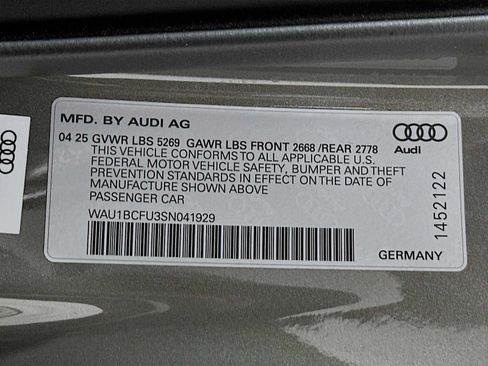Certified 2025 Audi A5 2.0T Premium w/ Convenience Package AWD/4WD image 30