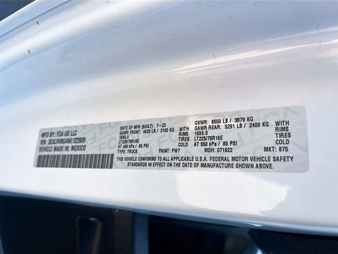 Used 2022 RAM ProMaster 1500 w/ Interior LED Lighting Group image 27