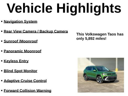Used 2025 Volkswagen Taos SE w/ Panoramic Sunroof Package AWD/4WD image 33