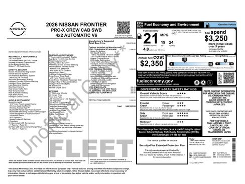 Certified 2026 Nissan Frontier Pro-X w/ Pro Premium Package RWD image 2