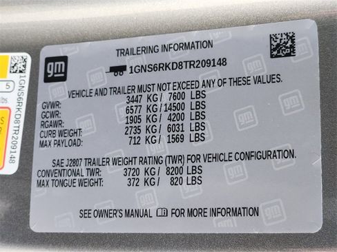 New 2026 Chevrolet Tahoe RST w/ RST Capability Package image 8