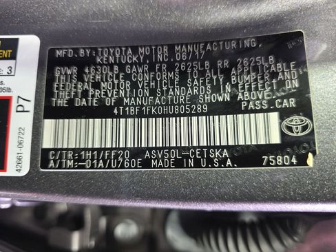 Used 2017 Toyota Camry SE FWD image 18