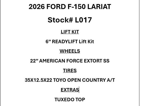 Used 2026 Ford F150 Lariat w/ Equipment Group 501A Mid AWD/4WD image 2