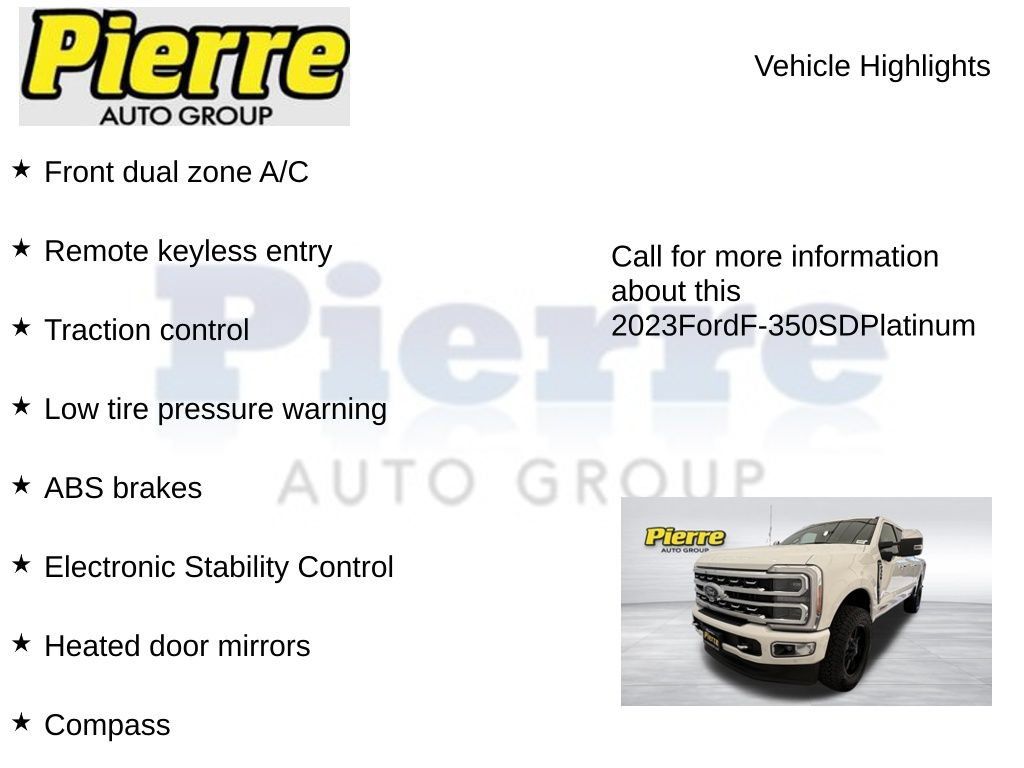 Used 2023 Ford F350 Platinum w/ FX4 Off-Road Package AWD/4WD image 7