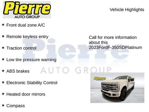 Used 2023 Ford F350 Platinum w/ FX4 Off-Road Package AWD/4WD image 7