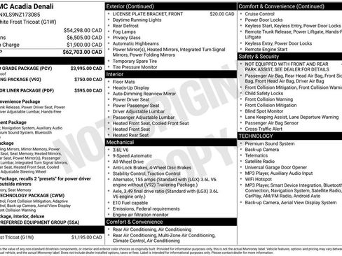 Used 2022 GMC Acadia Denali w/ GMC Pro Grade Package AWD/4WD image 27
