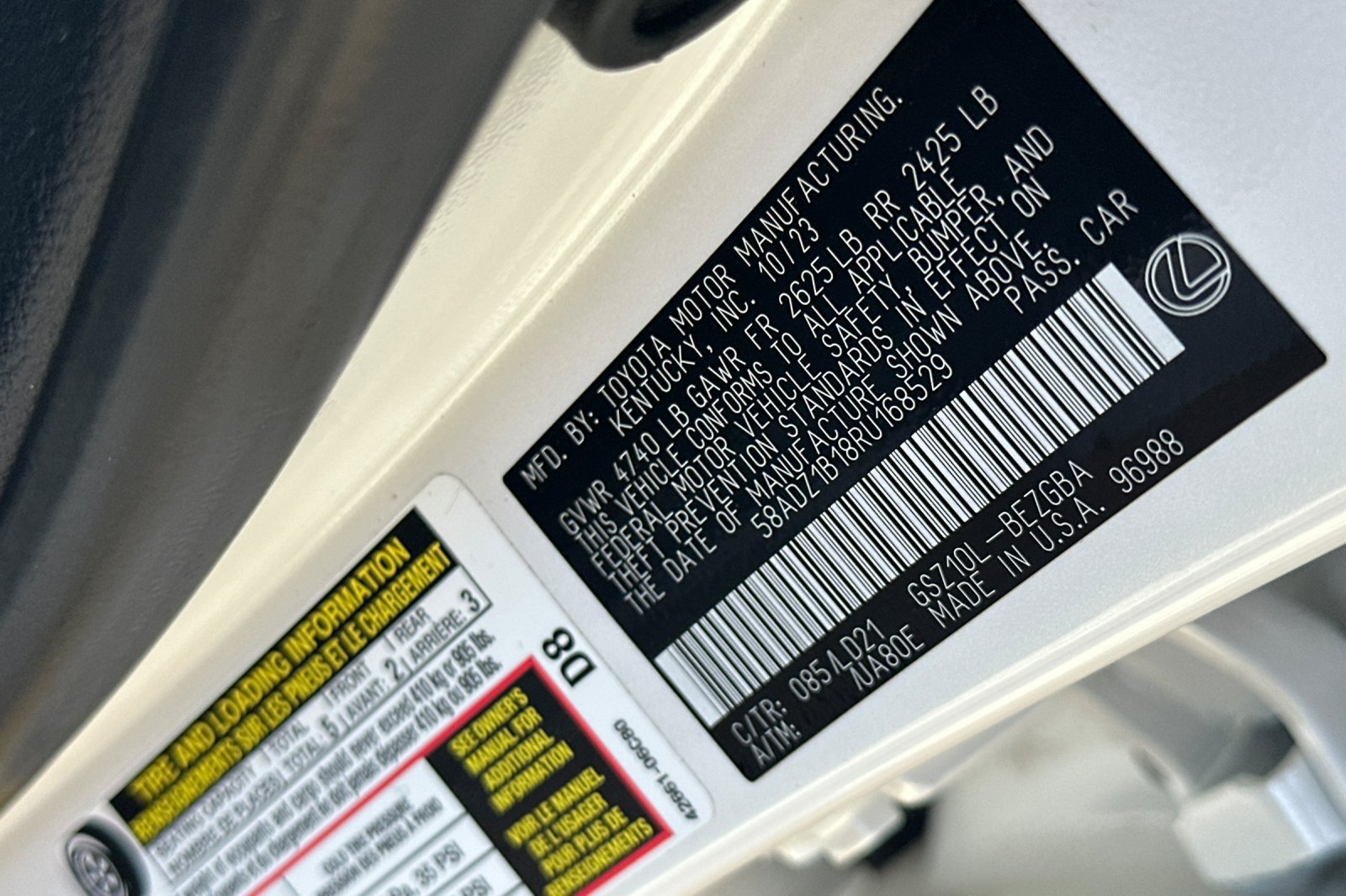 Certified 2024 Lexus ES 350 w/ Premium Package FWD image 22