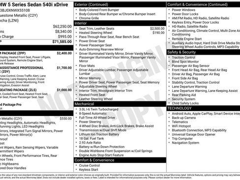 Used 2022 BMW 540i xDrive w/ Premium Package image 39