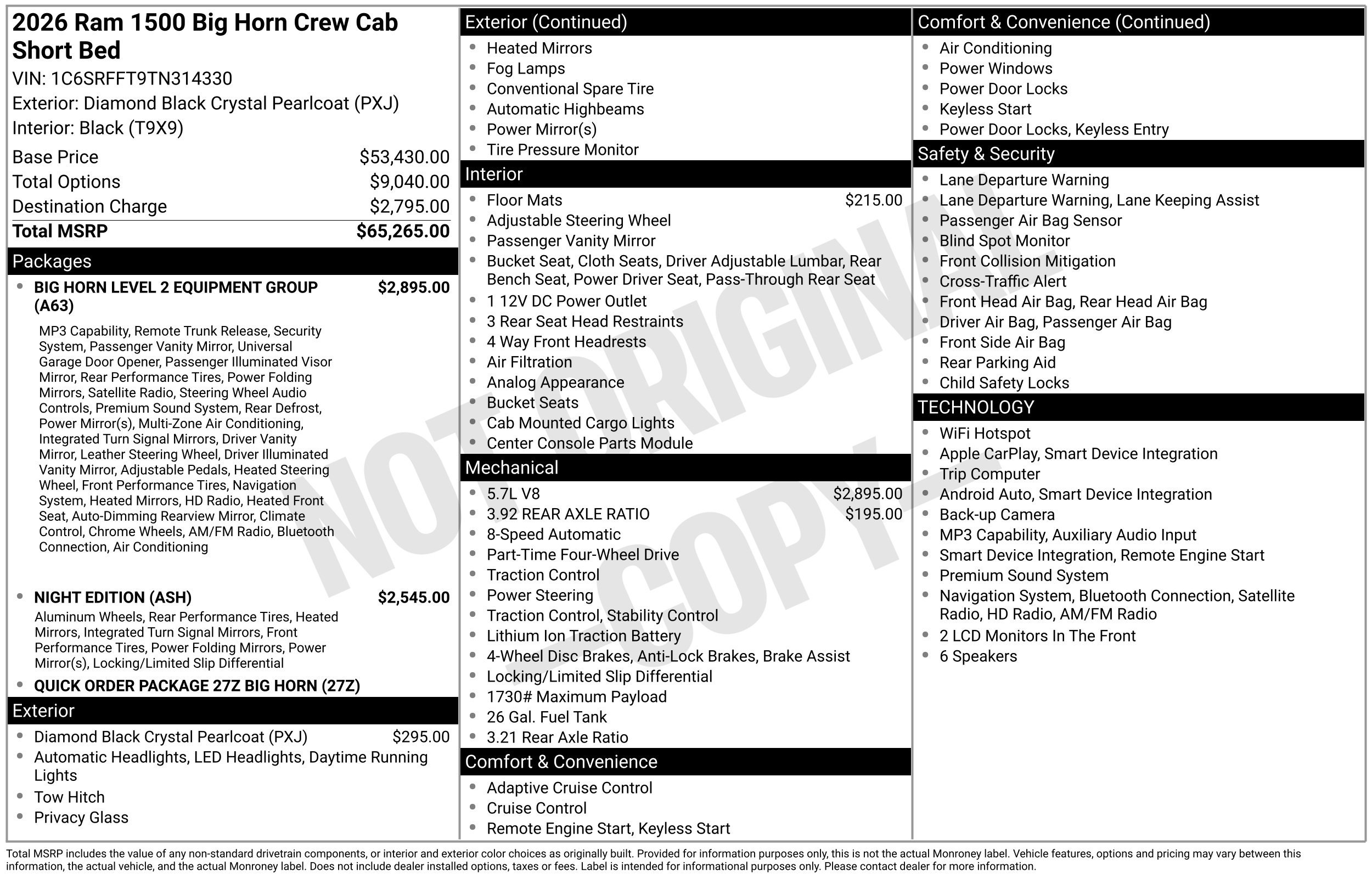 Used 2026 RAM 1500 Big Horn AWD/4WD image 3