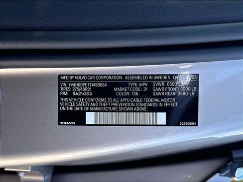 New 2026 Volvo XC90 T8 Plus w/ Protection Package Premier AWD/4WD image 37