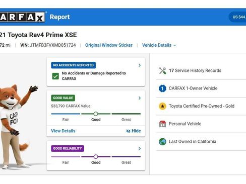 Used 2021 Toyota RAV4 XSE w/ Premium Package AWD/4WD image 3