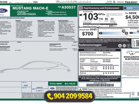 Used 2023 Ford Mustang Mach-E Select RWD image 37