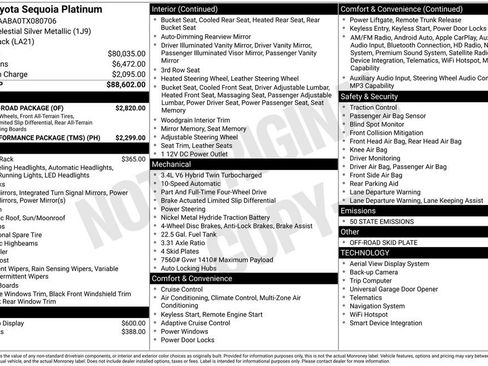 New 2026 Toyota Sequoia Platinum w/ TRD Off-Road Package image 41