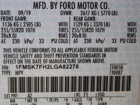 Used 2020 Ford Explorer Limited w/ Class III Trailer Tow Package image 32