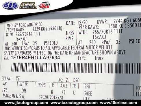 Used 2020 Ford Ranger XL RWD image 25