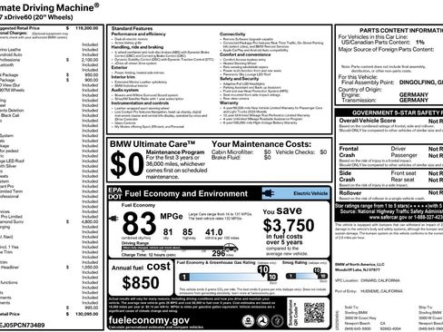 Used 2023 BMW i7 xDrive60 image 67