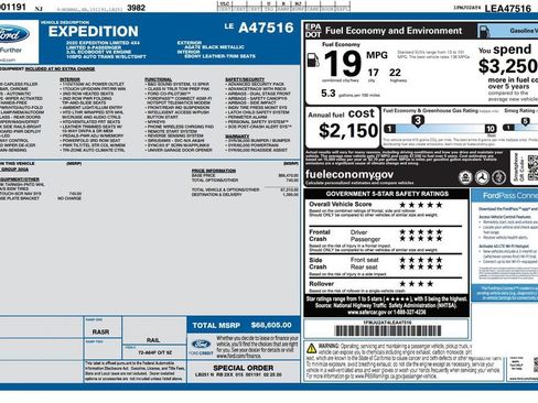Used 2020 Ford Expedition Limited AWD/4WD image 6