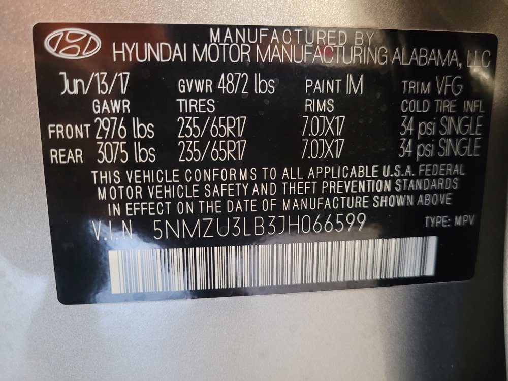 Used 2018 Hyundai Santa Fe Sport w/ 2.4L Value Package 02 FWD image 33