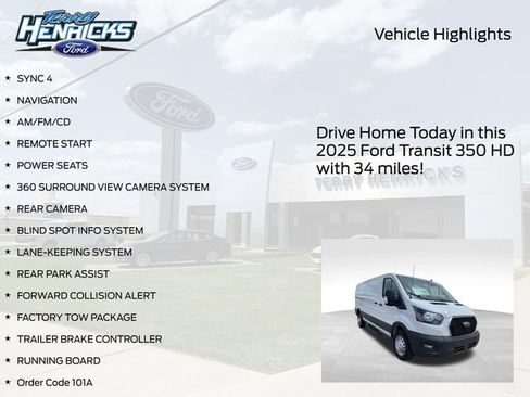 New 2025 Ford Transit 350 148 Low Roof RWD image 4