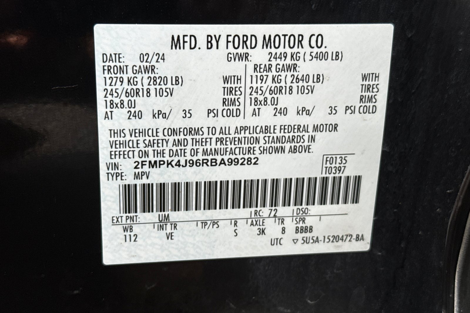 Used 2024 Ford Edge SEL AWD/4WD image 28