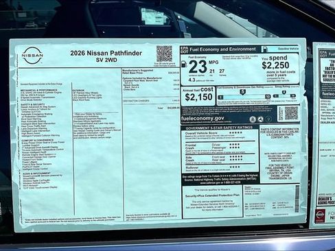 New 2026 Nissan Pathfinder SV FWD image 12