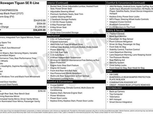 Used 2023 Volkswagen Tiguan SE R-Line image 9