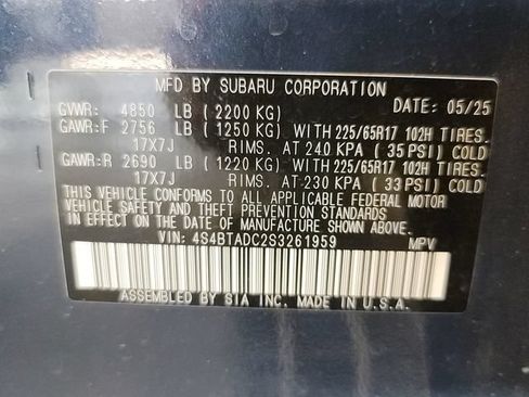Used 2025 Subaru Outback Premium w/ Popular Package #1A AWD/4WD image 34