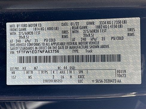 Used 2022 Ford F150 XLT w/ Equipment Group 302A High AWD/4WD image 32