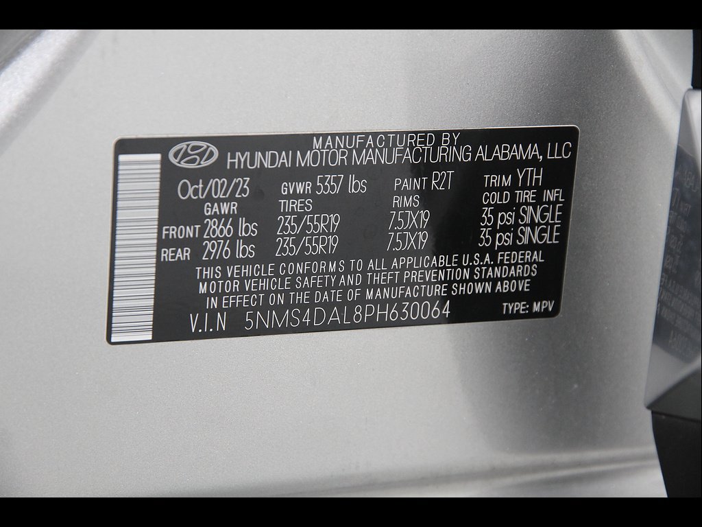 Certified 2023 Hyundai Santa Fe Limited AWD/4WD image 23