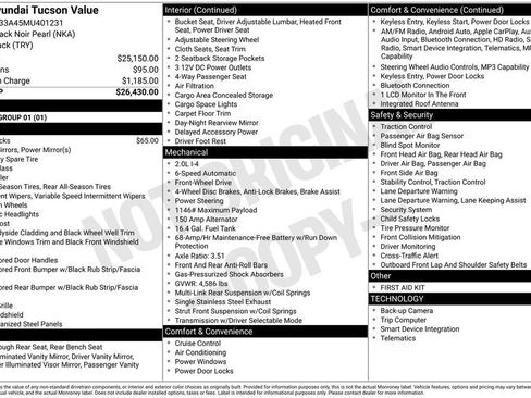 Used 2021 Hyundai Tucson Value FWD image 32