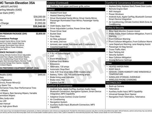 Used 2026 GMC Terrain Elevation w/ Elevation Premium Package FWD image 39