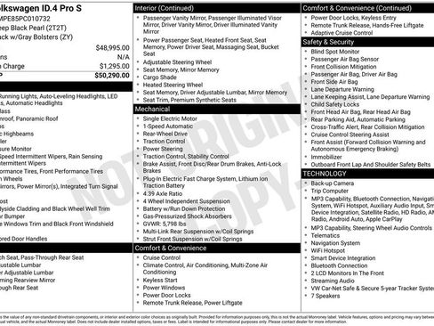 Certified 2023 Volkswagen ID.4 Pro S RWD image 38