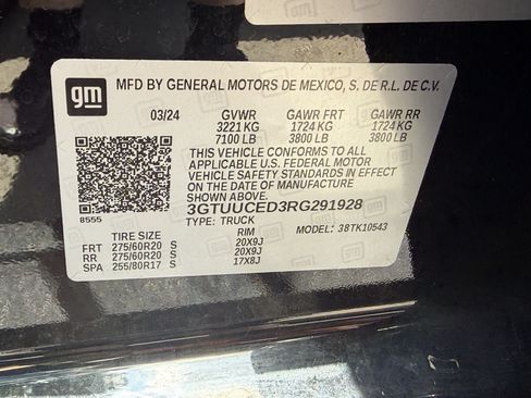 Used 2024 GMC Sierra 1500 Elevation w/ X31 Off-Road Package AWD/4WD image 34