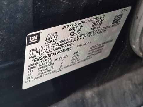 Used 2015 Chevrolet Suburban LTZ AWD/4WD image 16