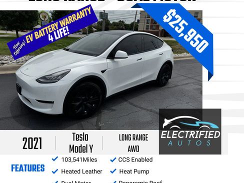 Used 2021 Tesla Model Y Long Range AWD/4WD image 1