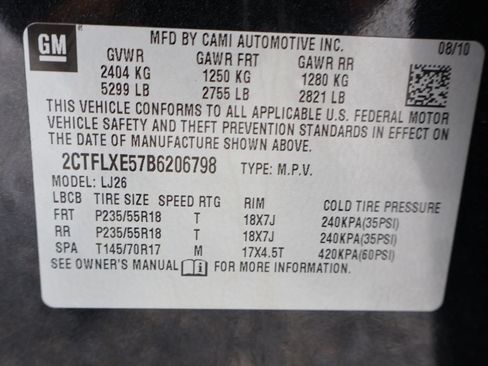 Used 2011 GMC Terrain SLT w/ LPO, Protection Package AWD/4WD image 27