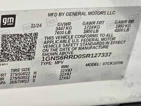 Used 2025 Chevrolet Tahoe RST w/ Comfort Package AWD/4WD image 35