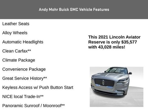 Used 2021 Lincoln Aviator Reserve w/ Equipment Group 201A AWD/4WD image 8