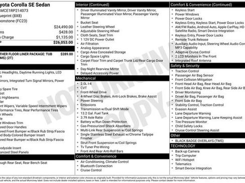 Used 2024 Toyota Corolla SE image 3