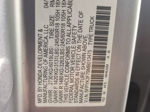 Certified 2021 Honda Ridgeline RTL-E image 33