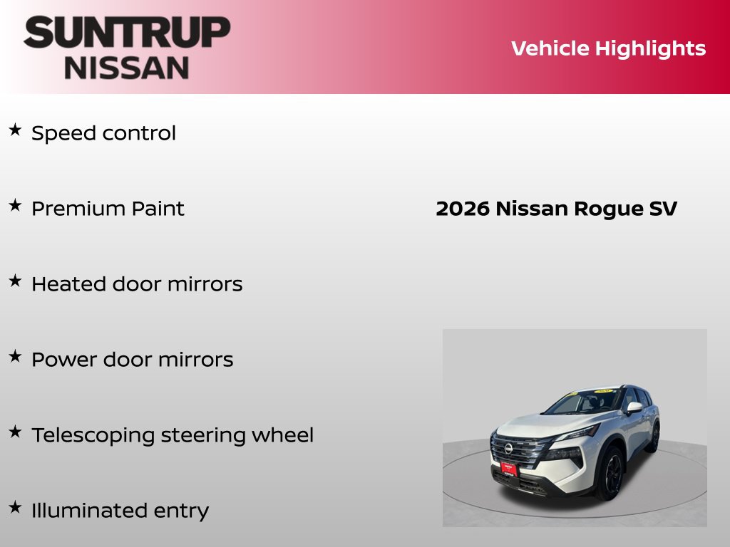 Certified 2026 Nissan Rogue SV AWD/4WD image 45