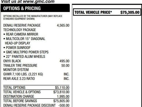 Certified 2025 GMC Sierra 1500 Denali w/ Denali Reserve Package AWD/4WD image 2