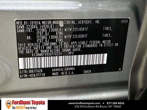 Certified 2025 Toyota RAV4 XLE AWD/4WD image 36