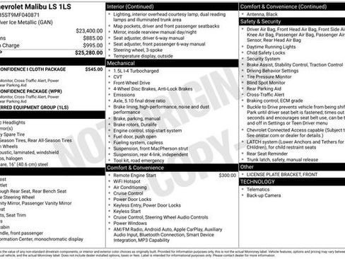 Certified 2021 Chevrolet Malibu LS FWD image 28