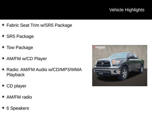 Used 2012 Toyota Tundra 4x4 CrewMax w/ SR5 Pkg image 2